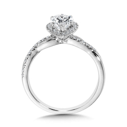Valina Crisscross Marquise Halo Engagement Ring R1137W-SR