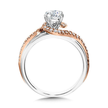 Valina Bypass Spiral Dual-Tone Engagement Ring R1154WP-SR