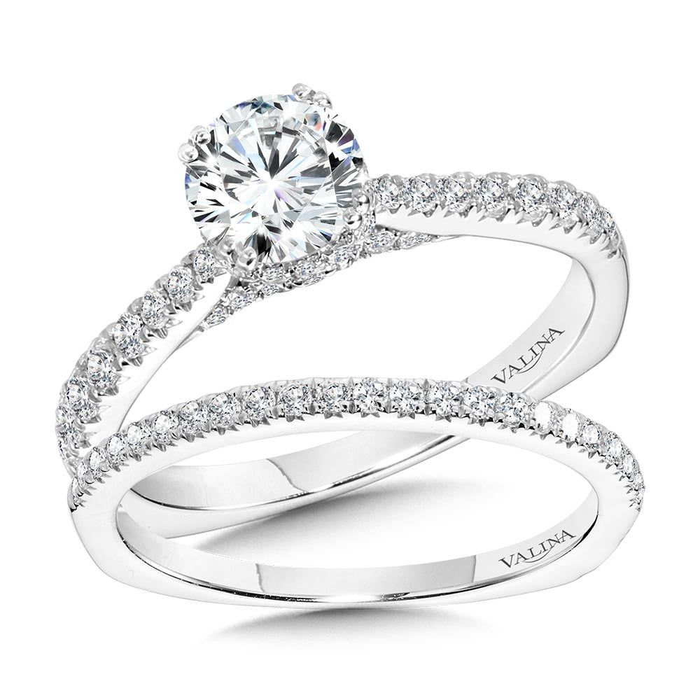 Valina Double-Prong Straight Diamond Engagement Ring R1161W