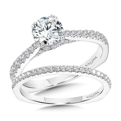 Valina Double-Prong Straight Diamond Engagement Ring R1161W