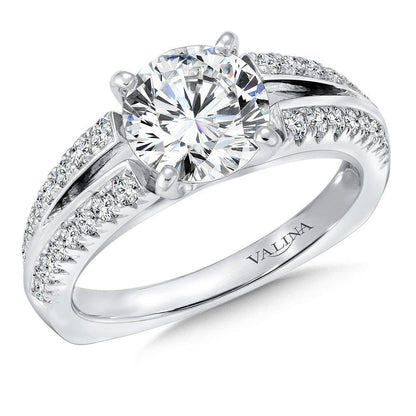 Valina Split Shank Diamond Engagement Ring R141W
