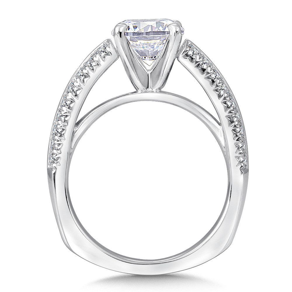 Valina Split Shank Diamond Engagement Ring R141W
