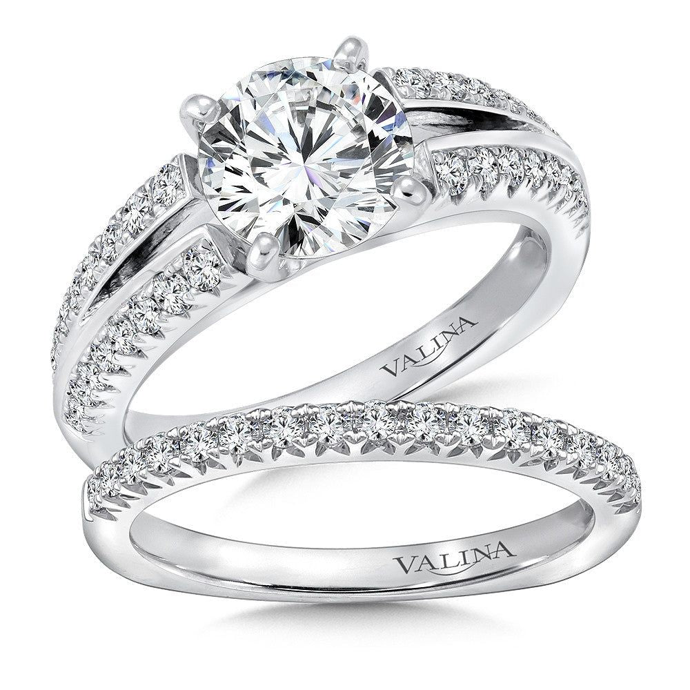 Valina Split Shank Diamond Engagement Ring R141W