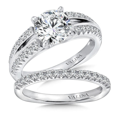 Valina Split Shank Diamond Engagement Ring R141W