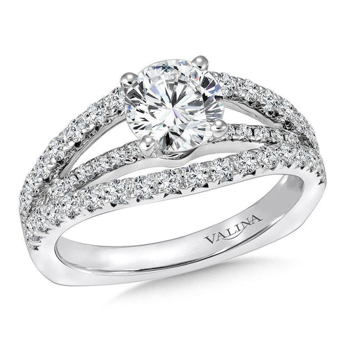 Split Shank Diamond Engagement Ring R144W