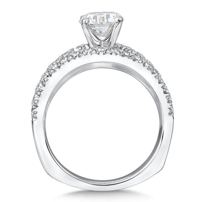 Valina Split Shank Diamond Engagement Ring R144W