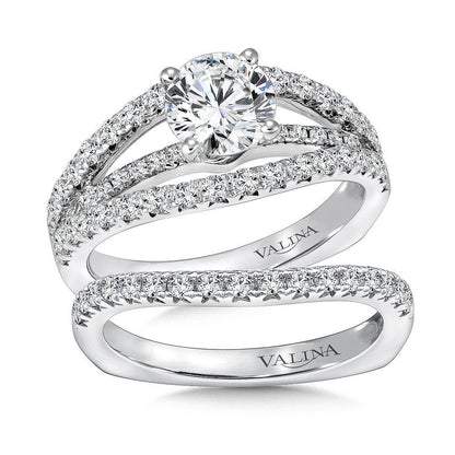 Valina Split Shank Diamond Engagement Ring R144W