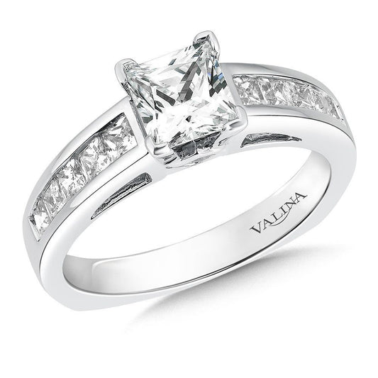 Valina Diamond Engagement Ring with Side Stones R153W