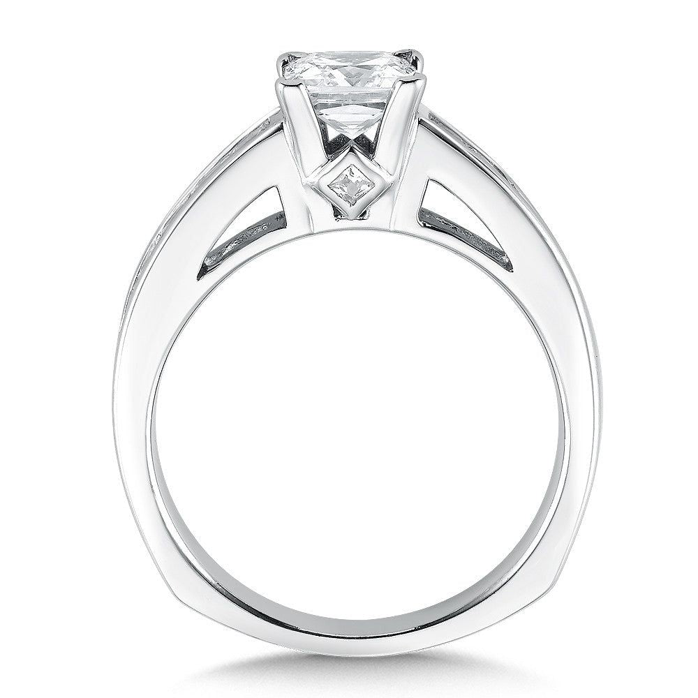 Valina Diamond Engagement Ring with Side Stones R153W