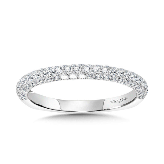 PAVE-SET DIAMOND WEDDING BAND R2214BW