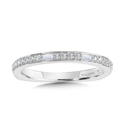 Valina Straight Baguette Diamond Wedding Band R2215BW