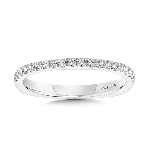 WG Straight Diamond Wedding Band R2238BW