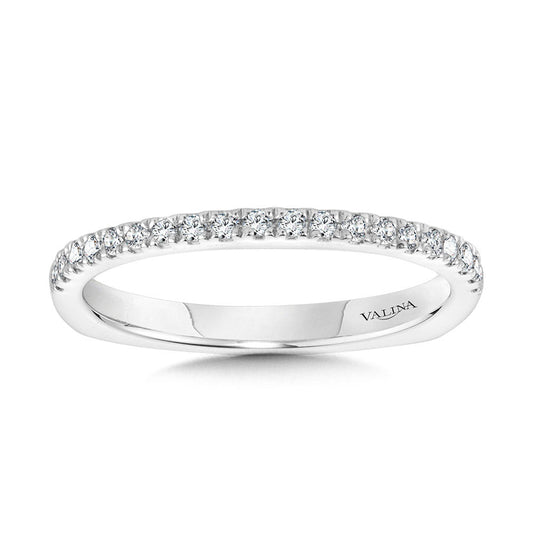 Valina WG Straight Diamond Wedding Band R2238BW