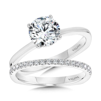 Valina WG Solitaire Hidden Halo Diamond Engagement Ring R2238W