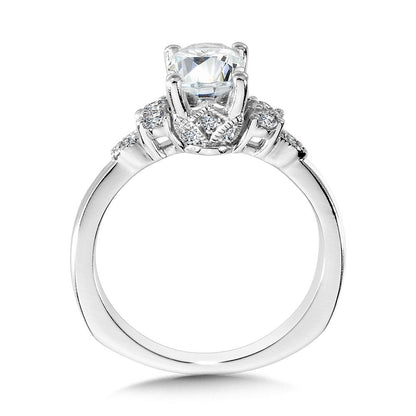 Valina Oval-Cut Tapered & Winged Diamond Engagement Ring R2243W
