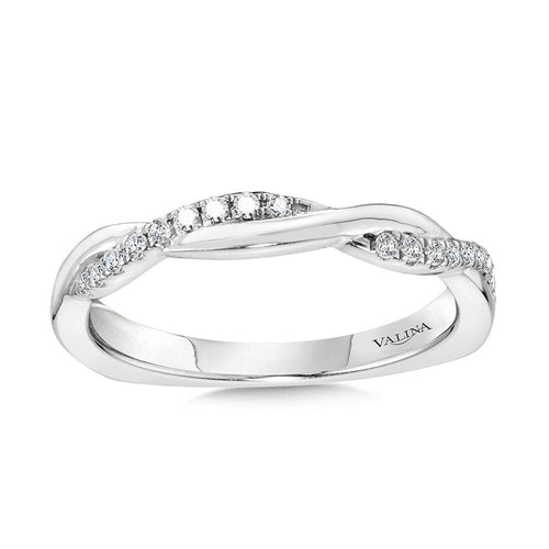 CRISSCROSS DIAMOND WEDDING BAND R2248BW