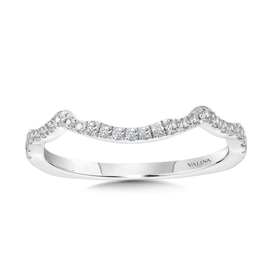 Valina Curved Diamond Wedding Band R2249BW