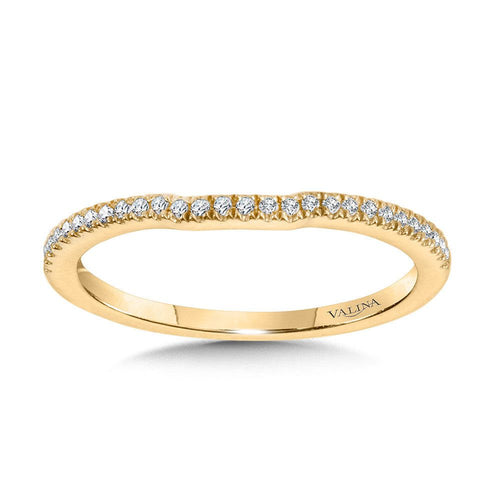 Curved Diamond Wedding Band R2254BY-SR