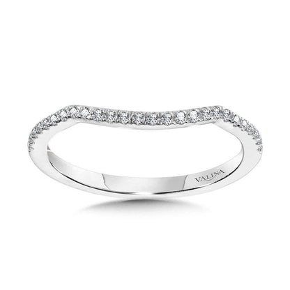 Valina Curved Diamond Wedding Band R2259BW-SR