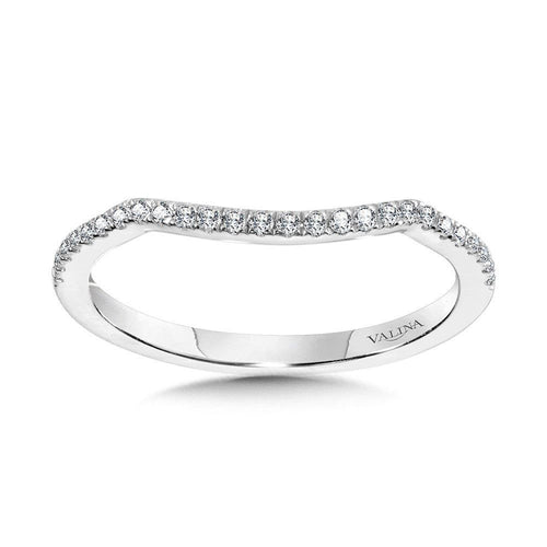 Curved Diamond Wedding Band R2259BW-SR