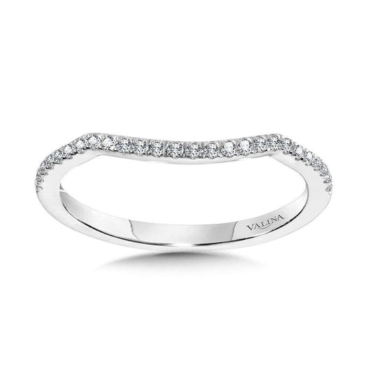 Valina Curved Diamond Wedding Band R2259BW-SR