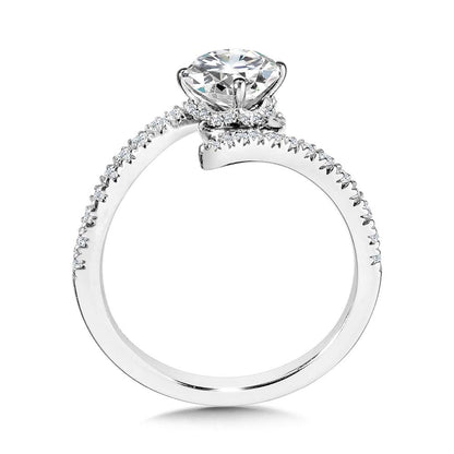Valina Hidden Halo Bypass Diamond Engagement Ring R2270W-SR