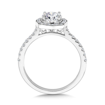 Valina Fancy Cushion-Shaped Diamond Halo Engagement Ring R2316W-SR