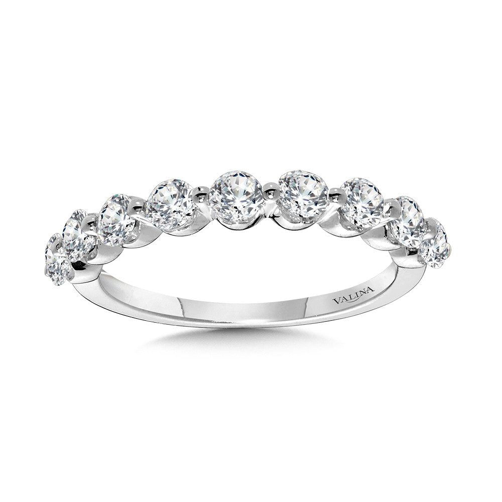 Valina Straight Shared-Prong Diamond Wedding Band R2336BW-SR