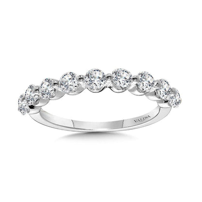 Valina Straight Shared-Prong Diamond Wedding Band R2336BW-SR