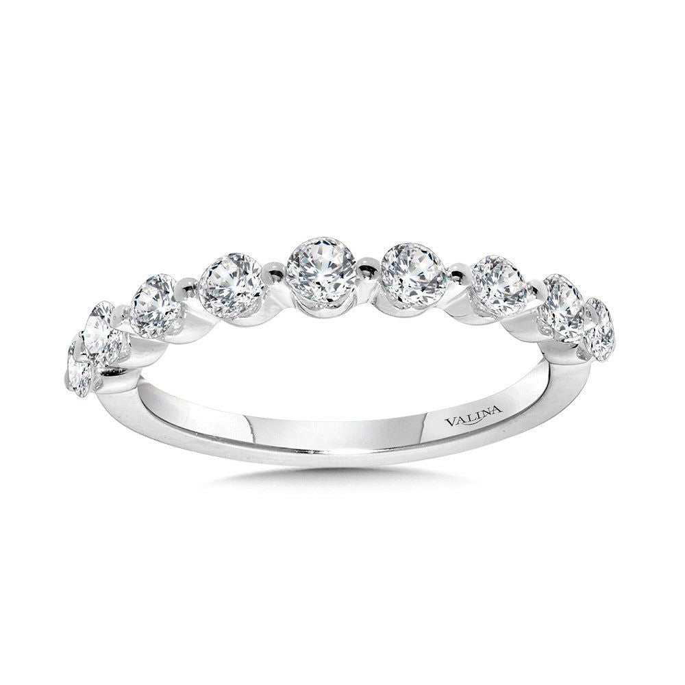 Valina Straight Shared-Prong Diamond Wedding Band R2345BW-SR