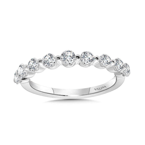 Straight Shared-Prong Diamond Wedding Band R2345BW-SR