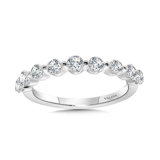Valina Straight Shared-Prong Diamond Wedding Band R2345BW-SR