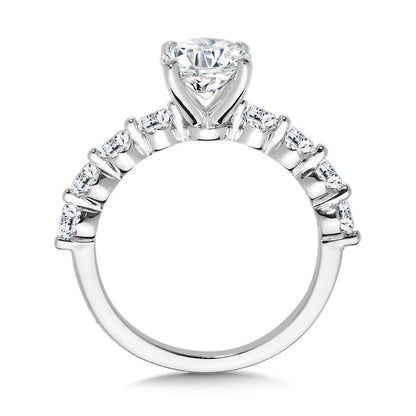 Valina Straight Shared-Prong Diamond Engagement Ring R2345W-SR