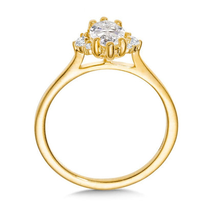 Valina Marquise-cut Sunburst Diamond Halo Engagement Ring R2353Y-SR