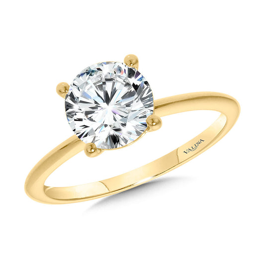 Valina Classic Solitaire Diamond Engagement Ring R2354Y-SR