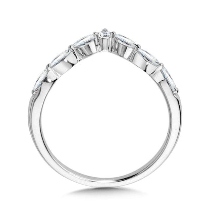 Valina Marquise Diamond Chevron Wedding Band R2393BW-SR