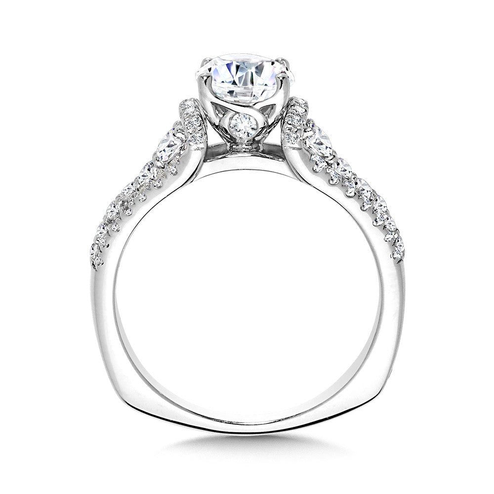 Valina Graduating Side Stone Diamond Engagement Ring w/ Surprise Diamond R2446W