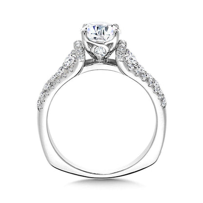 Valina Graduating Side Stone Diamond Engagement Ring w/ Surprise Diamond R2446W