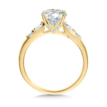 Valina Side Stone Diamond Engagement Ring R2456Y-SR