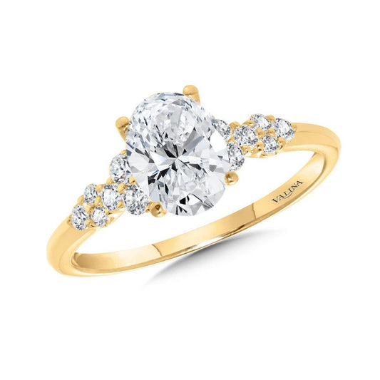 Valina Oval-Cut Diamond Engagement Ring R2457Y-SR