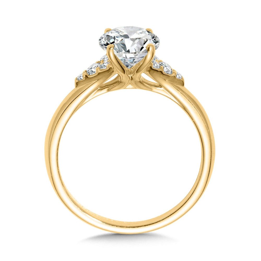 Valina Oval-Cut Diamond Side-Stone Engagement Ring R2463Y-SR