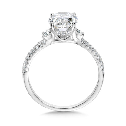 Valina Three-Stone Oval-Cut Diamond Engagement Ring R2464W-SR