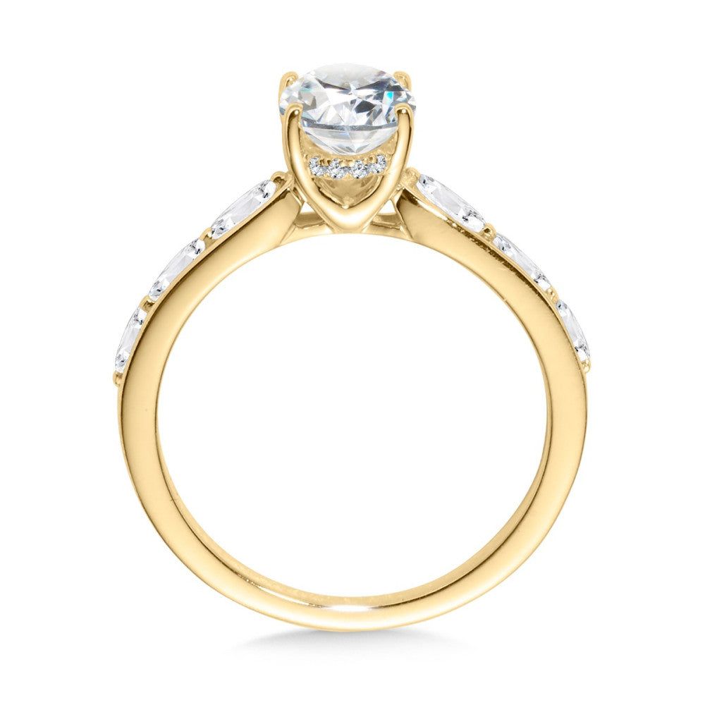 Valina Oval-Cut Marquise-Accented Diamond Engagement Ring R2465Y-SR