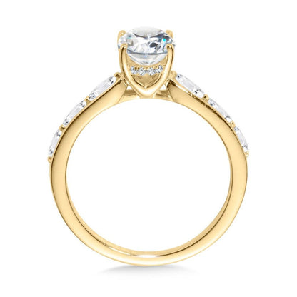 Valina Oval-Cut Marquise-Accented Diamond Engagement Ring R2465Y-SR