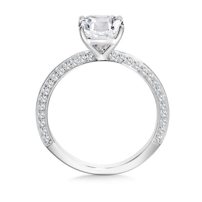 Valina Cushion-Cut Diamond Engagement Ring R2466W-SR
