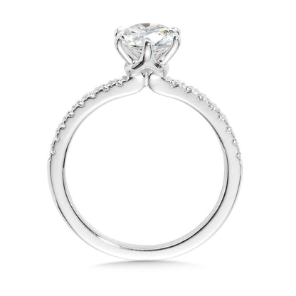 Valina Straight Six-Prong Diamond Engagement Ring R2470W-SR