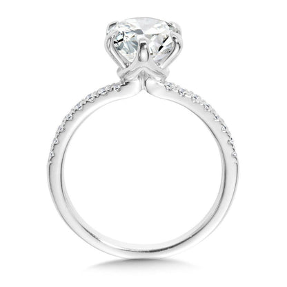 Valina Six-Prong Straight Diamond Engagement Ring R2475W-SR