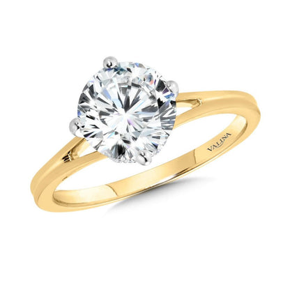 Valina Split Shank Diamond Engagement Ring R2480YW-SR