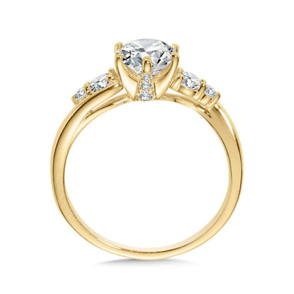 Valina Emerald-Cut & Baguette Diamond Engagement Ring R2485Y-SR