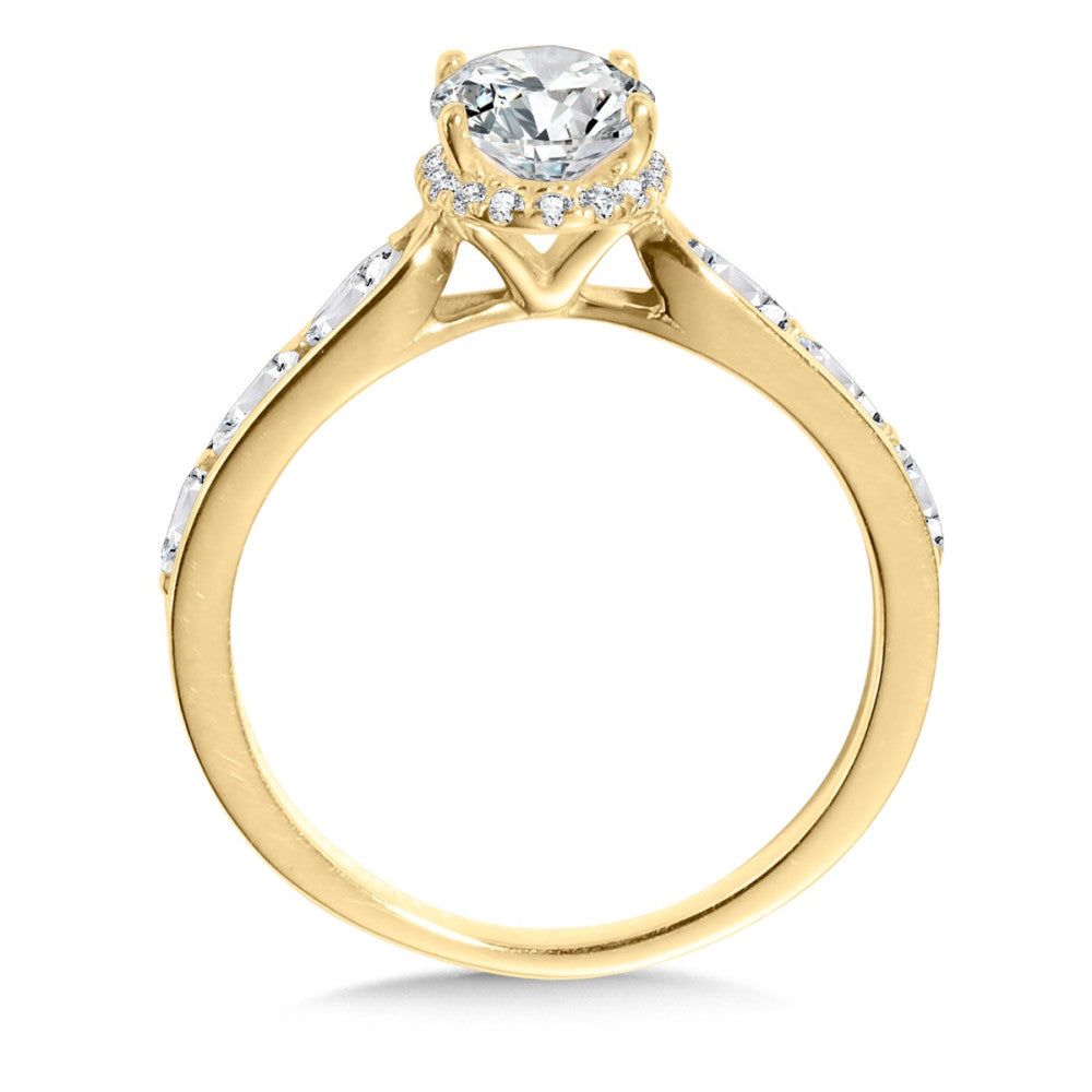 Valina Oval-Cut Diamond Halo Engagement Ring R2491Y-SR
